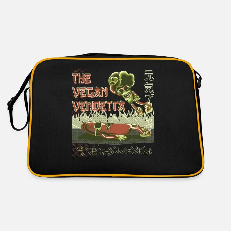 Broccoli Vegan Wrestling Funny Vegetables Retro Bag