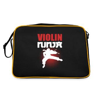Violon Ninja Violoniste - Sac Retro - noir/or - Dos