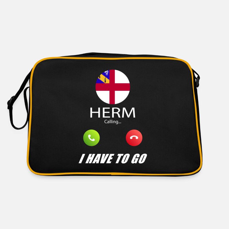 Herm appelle les drapeaux lusiger en disant Sac Retro