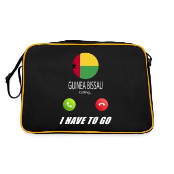 La Guinée-Bissau appelle aux drapeaux Lusiger en disant - Sac Retro - noir/or - Dos