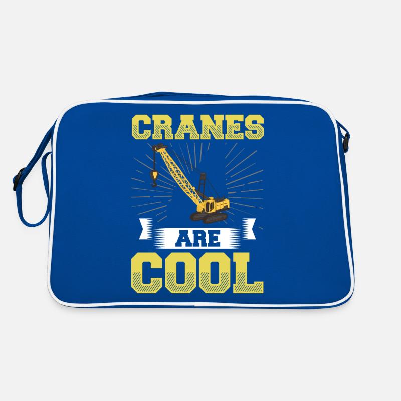 Crane Operator Construction Worker Crane Tower Training Retro Bag