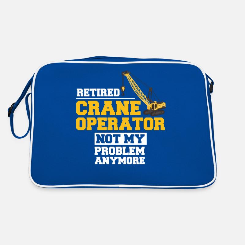 Crane Operator Construction Worker Crane Tower Training Retro Bag