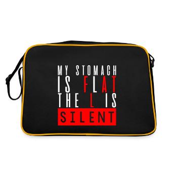 Mon ventre est plat, le L est silencieux 4 - Sac Retro - noir/or - Dos