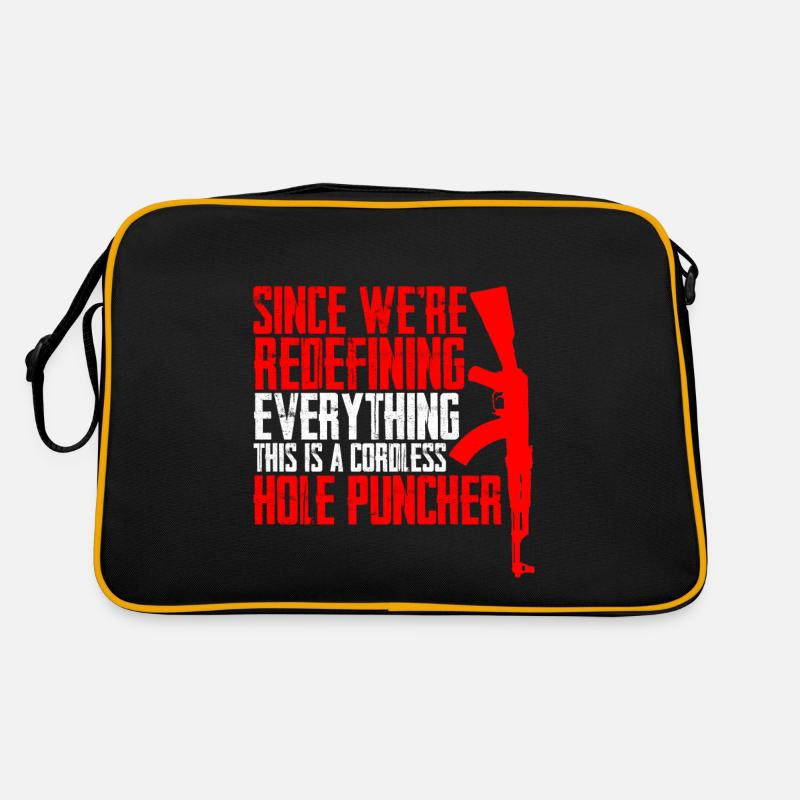 This is a cordless hole puncher 2 Retro Bag