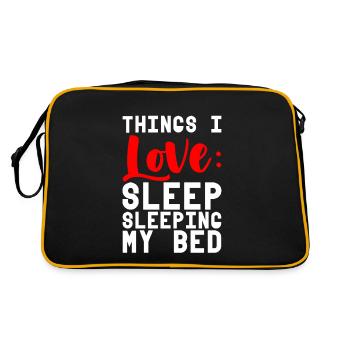 Choses que j’aime, dormir dans mon lit 4 - Sac Retro - noir/or - Dos