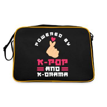 K-Pop K-Drama Musique pop coréenne - Sac Retro - noir/or - Dos