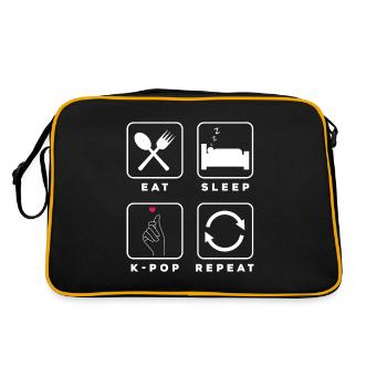 K-Pop K-Drama Musique pop coréenne - Sac Retro - noir/or - Dos
