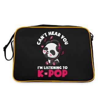 K-Pop K-Drama Musique pop coréenne - Sac Retro - noir/or - Dos
