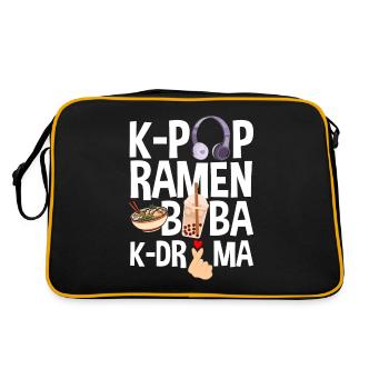 K-Pop K-Drama Musique pop coréenne - Sac Retro - noir/or - Dos
