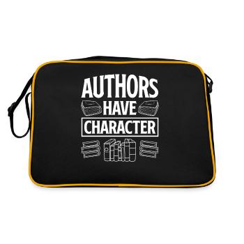 Auteur Auteur Drôle Auteur Cadeau - Sac Retro - noir/or - Dos