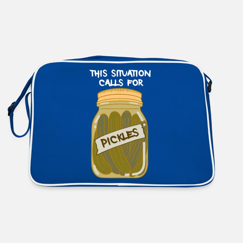 This Situation Calls For Pickles Gurke Geschenk Retro Tasche