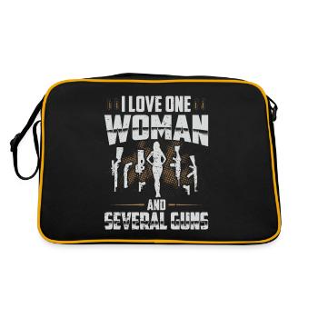I Love One Woman And Several Guns - Retro Bag - black/gold - Back
