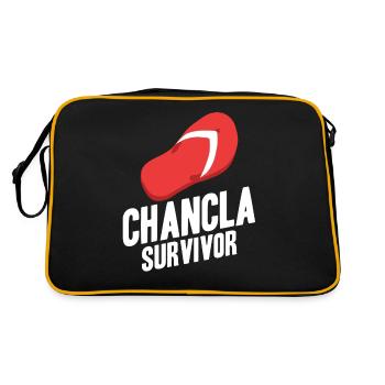 Chancla Survivant Espagnol Mexicain La - Sac Retro - noir/or - Dos