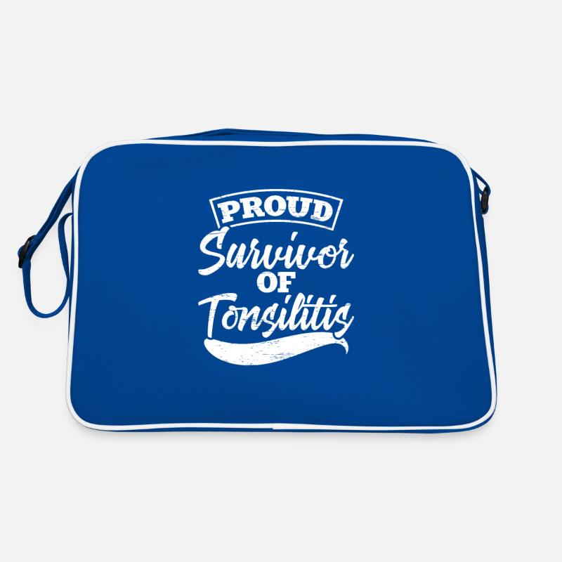 Proud survivor of tonsillitis Retro Bag