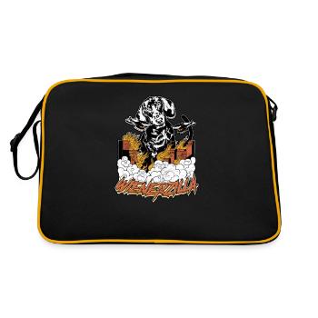 Wienerzilla - amoureux des chiens - Sac Retro - noir/or - Dos