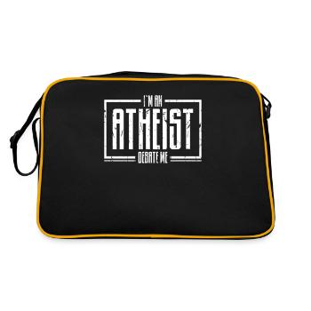 Je suis un débat athée moi-même - opinion - Sac Retro - noir/or - Dos