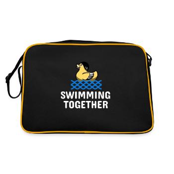 Learn to swim Swimming Together - Retro Bag - black/gold - Back