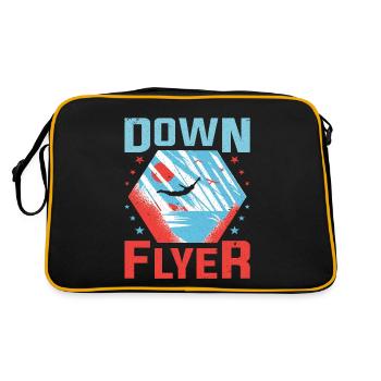 Down Flyer Cliff Jumping - Retro Bag - black/gold - Back