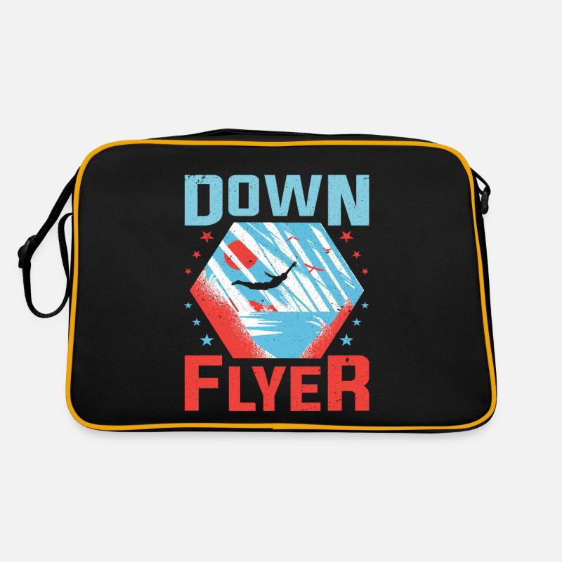 Down Flyer Cliff Jumping Retro Bag