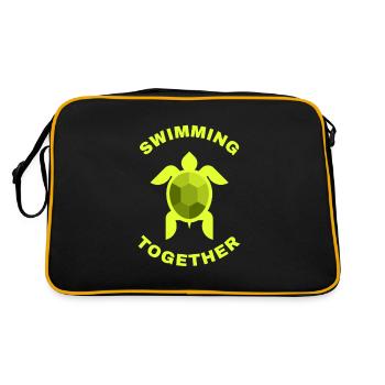 Learn to swim Swimming Together - Retro Bag - black/gold - Back