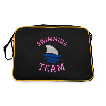 Équipe de natation de natation de compétition - Sac Retro - noir/or - Dos