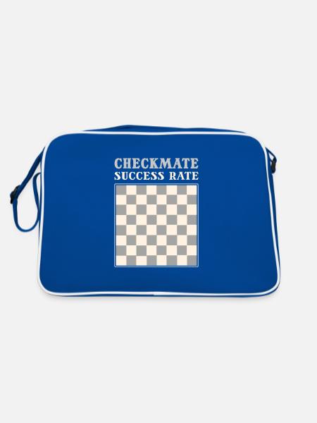 Checkmate Taux de réussite Jeu d’échiquier - Sac Retro - bleu/blanc - Dos