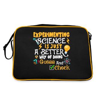 Experimenting Science Funnier - Retro Bag - black/gold - Back