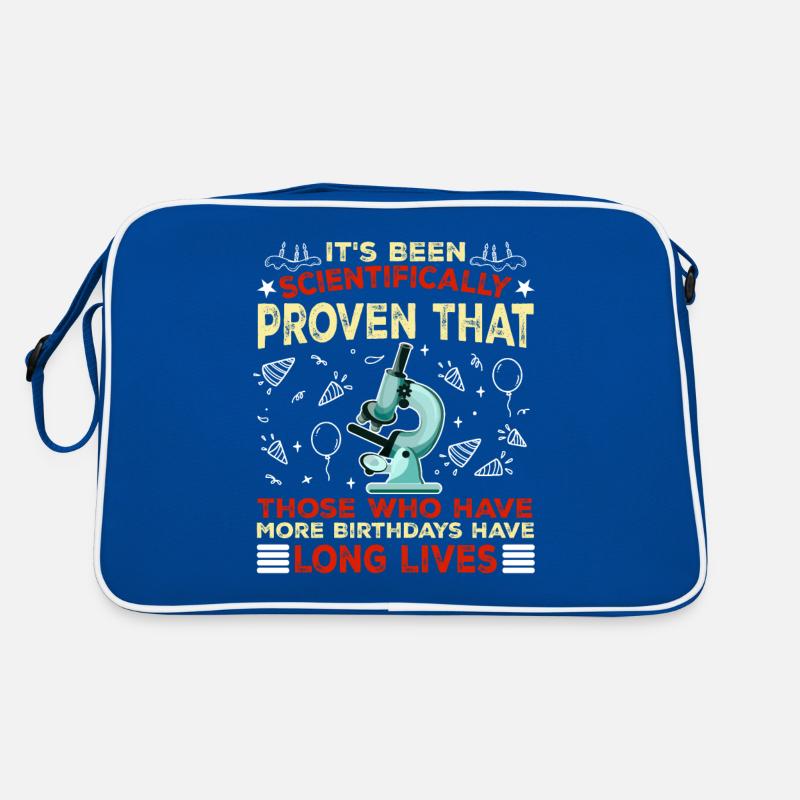 Mehr Geburtstage Langes Leben Wissenschaftler Retro Tasche