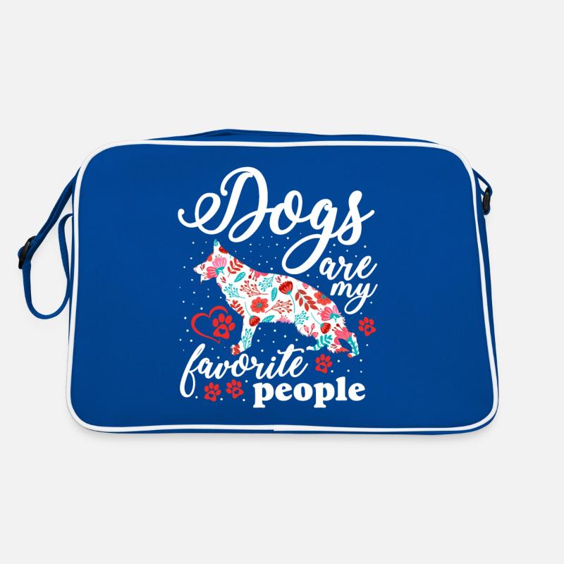 Deutsche Schäferhunde Sind Lieblingsmenschen Retro Tasche