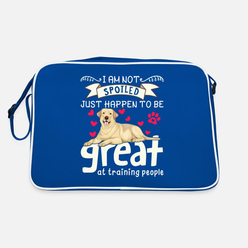 Labrador Retriever Ich Bin Nicht Verwöhnt Spaß Retro Tasche