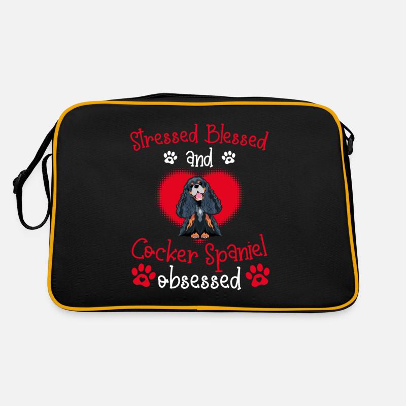 Blessed Cocker Spaniel Obsessed Funny Retro Bag