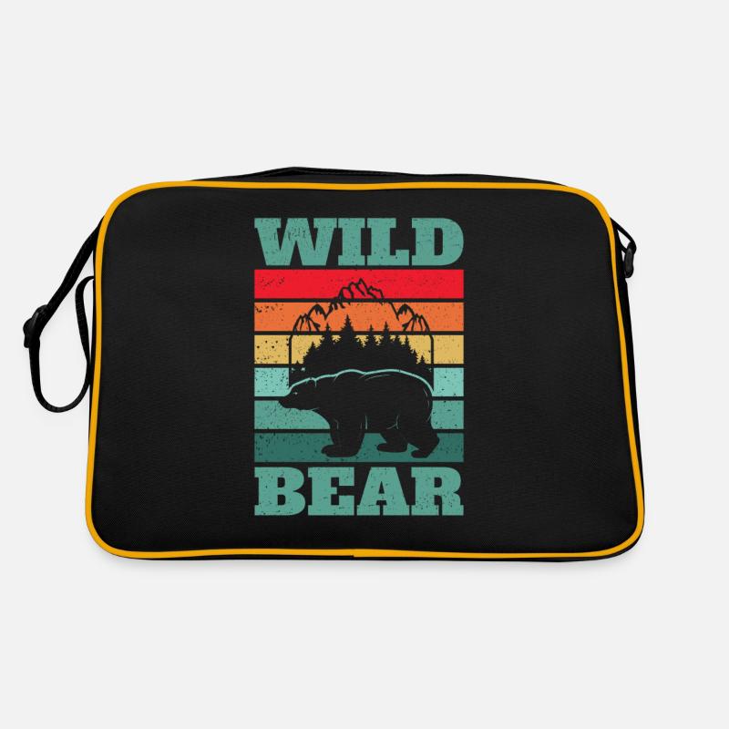 Grizzlybär Retro Tasche