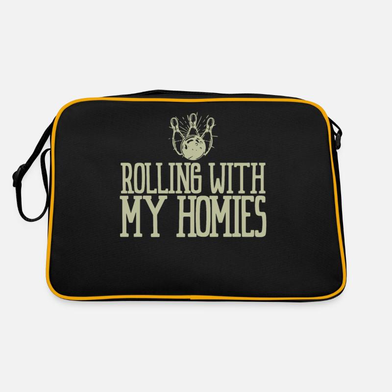 Bowling-Rolle Retro Tasche