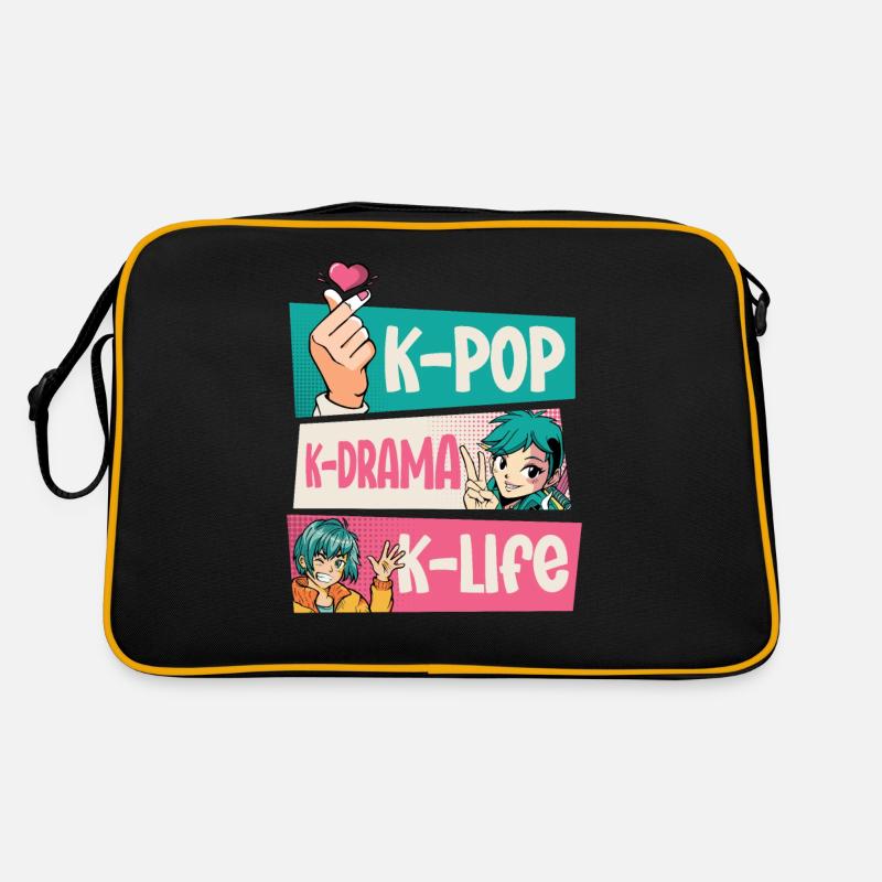 Design pop coréen pour un fan de mode K-Pop Sac Retro