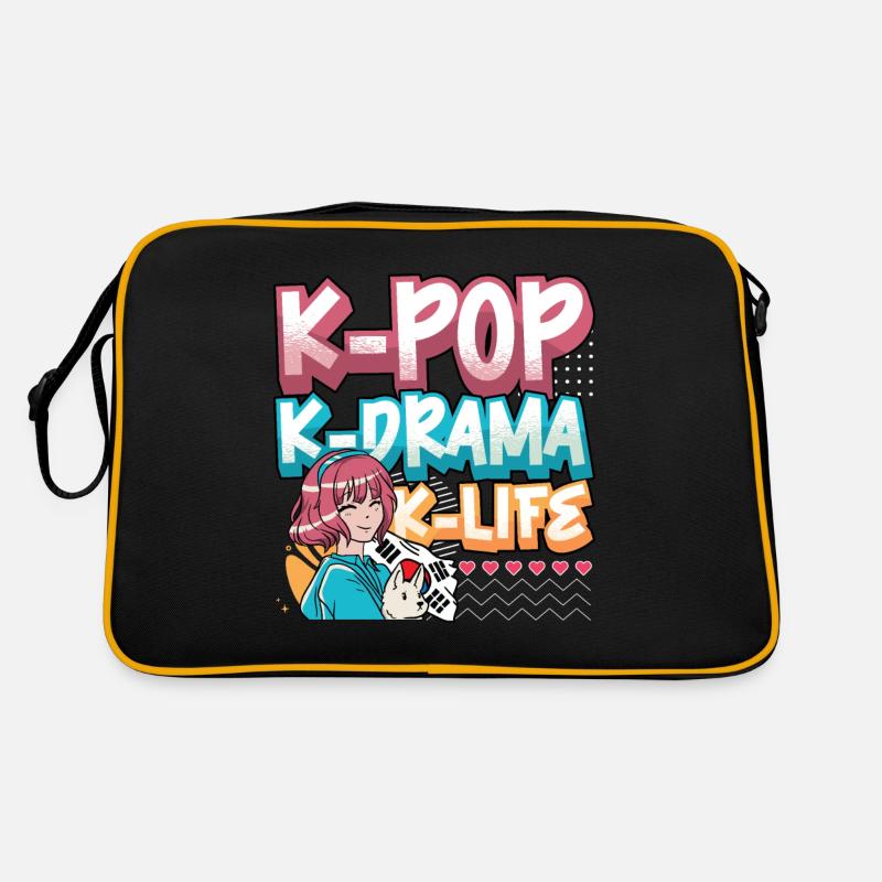 Design pop coréen pour un fan de mode K-Pop Sac Retro