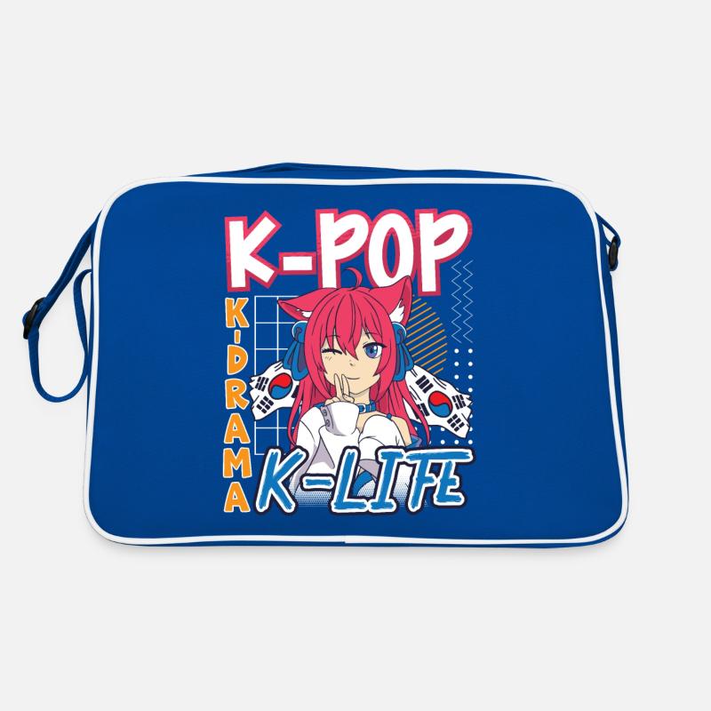 Design pop coréen pour un fan de mode K-Pop Sac Retro