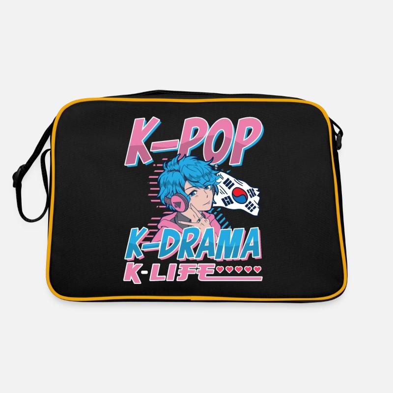 Design pop coréen pour un fan de mode K-Pop Sac Retro