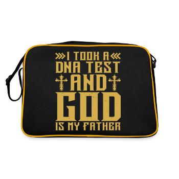 I took a DNA test and God is my father 17 - Retro Bag - black/gold - Back