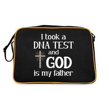 I took a DNA test and God is my father 8 - Retro Bag - black/gold - Back