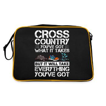 Cross Country Running Crosslauf Geländelauf Laufen - Sac Retro - noir/or - Dos