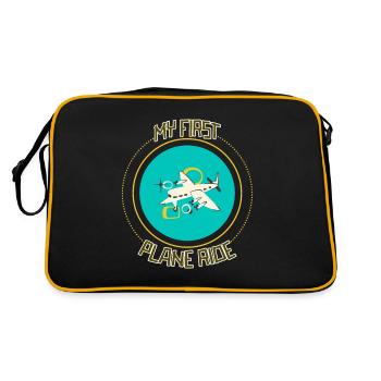 My First Plane Ride 33 - Retro Bag - black/gold - Back