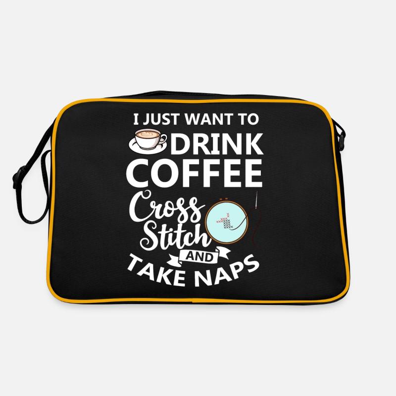 Cross Stitch Pattern Cross Stitch Needles Embroidery Weaving Retro Bag