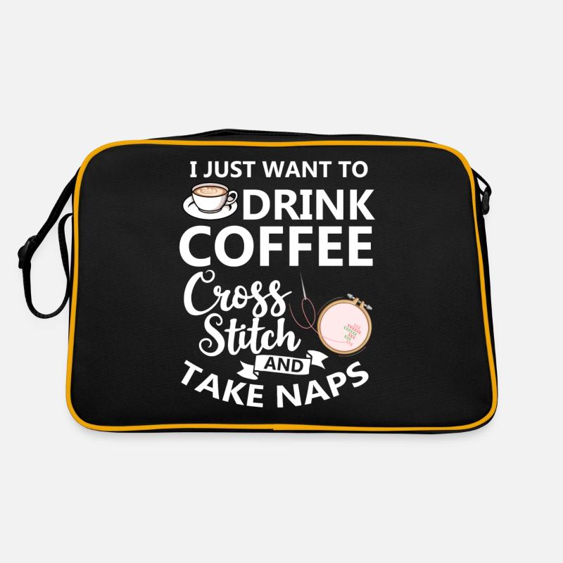 Cross Stitch Pattern Cross Stitch Needles Embroidery Weaving Retro Bag