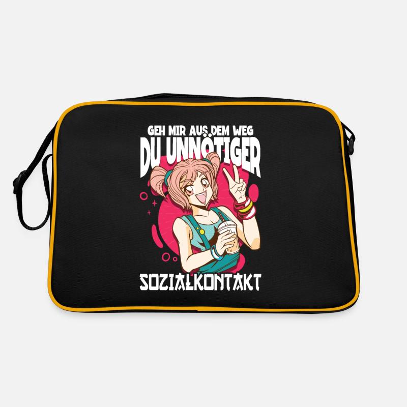Anime Spruch Weeb Otaku Retro Tasche