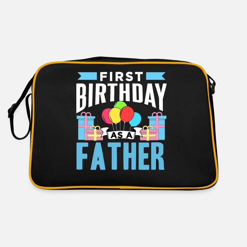 Erster Geburtstag Als Vater Papa Party Papi Retro Tasche