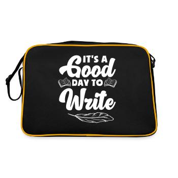 Author Author Funny Author Gift - Retro Bag - black/gold - Back