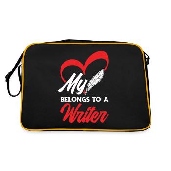 Author Author Funny Author Gift - Retro Bag - black/gold - Back