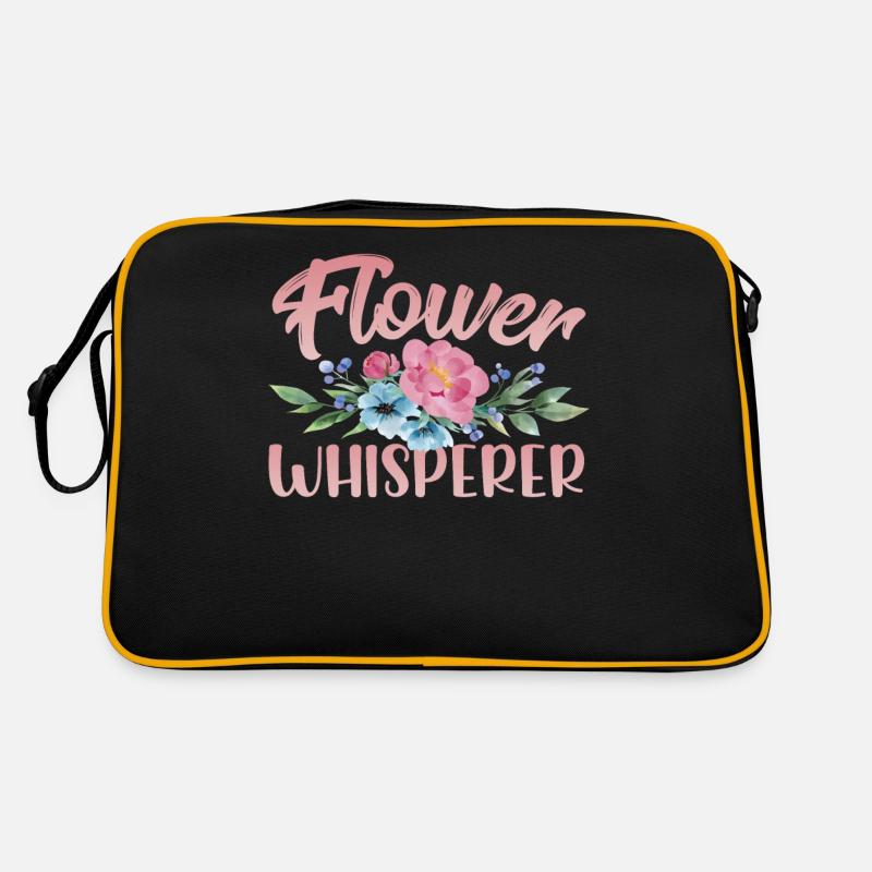 Fleur Chuchoteur Fleuriste Profession Fleur Boutique Fleur Sac Retro
