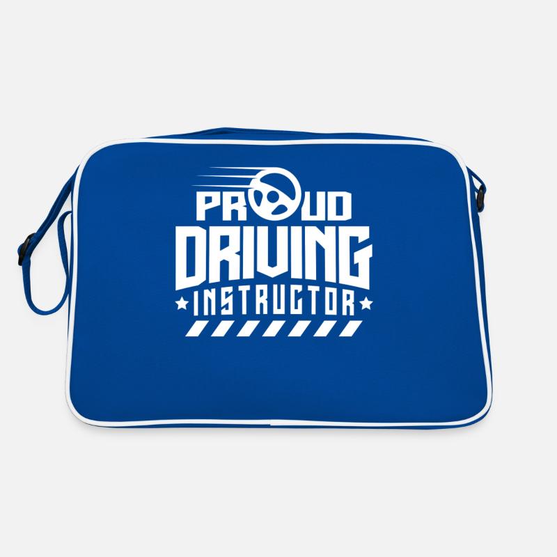 Proud Driving Instructor Driving Lesson Driving School Profession Retro Bag