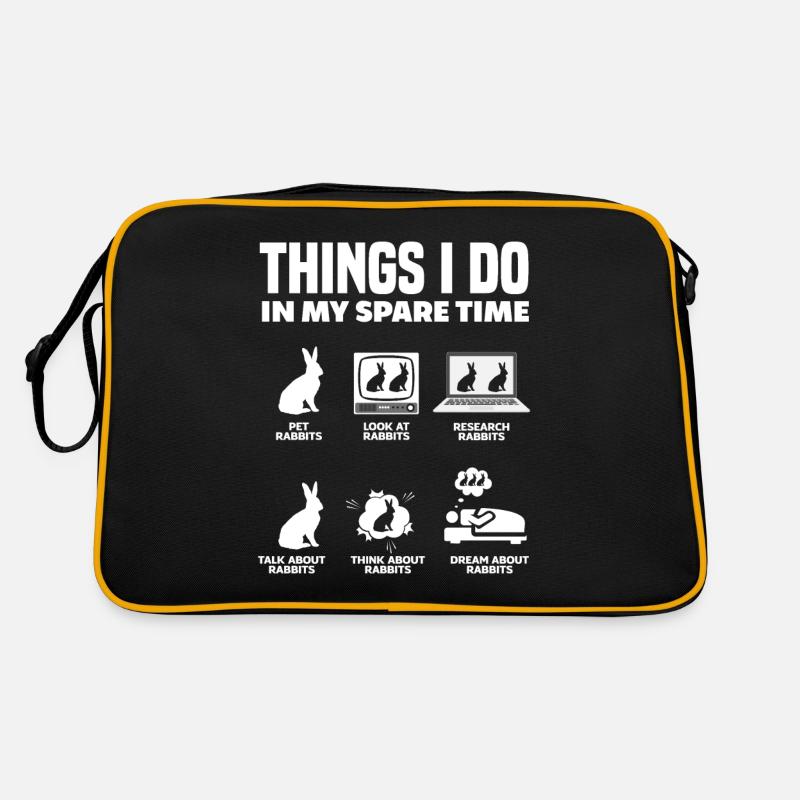 Rabbit Rabbit Pet Rabbit Mama Gift Retro Bag